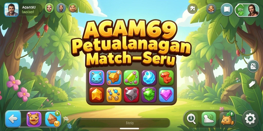 Tangkapan layar AGAM69 menampilkan aksi seru gameplay Match-3 yang memikat.