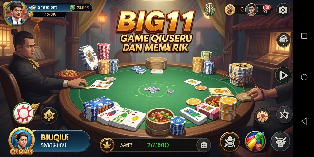 Screenshot gameplay QiuQiu yang mendebarkan di BIG11.