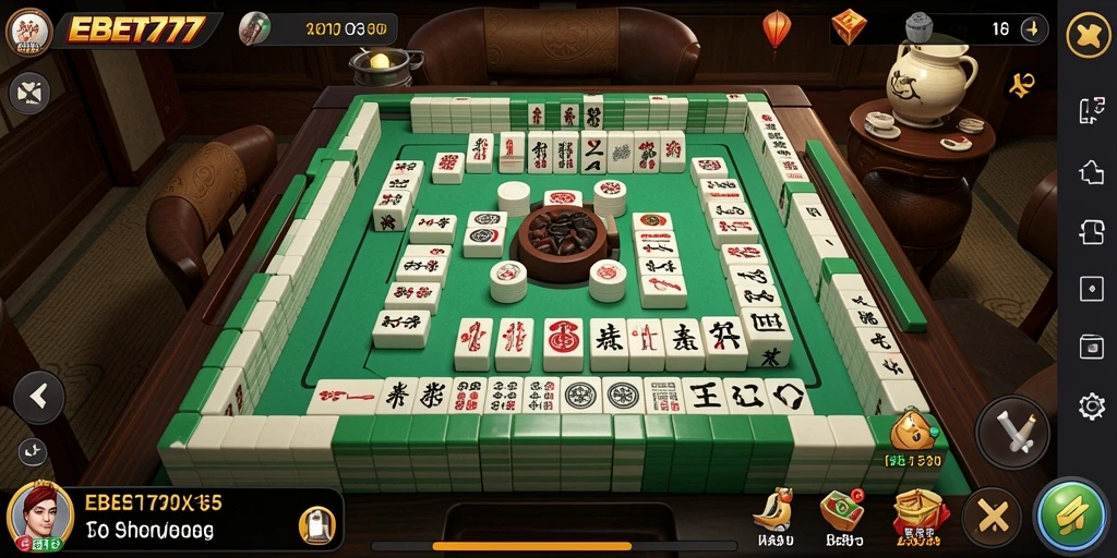 Tangkapan layar utama EBET777 menampilkan gameplay Mahjong yang menarik.