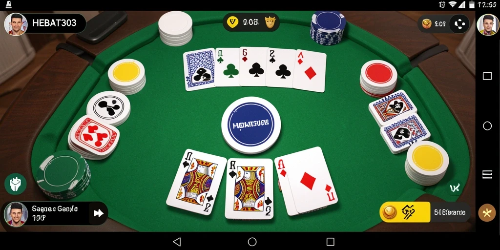 Tampilan gameplay menarik HEBAT303 dalam permainan Gaple.