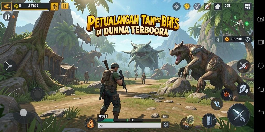 Screenshot utama JPS88 memperlihatkan pemain menjelajahi dunia terbuka yang menakjubkan.