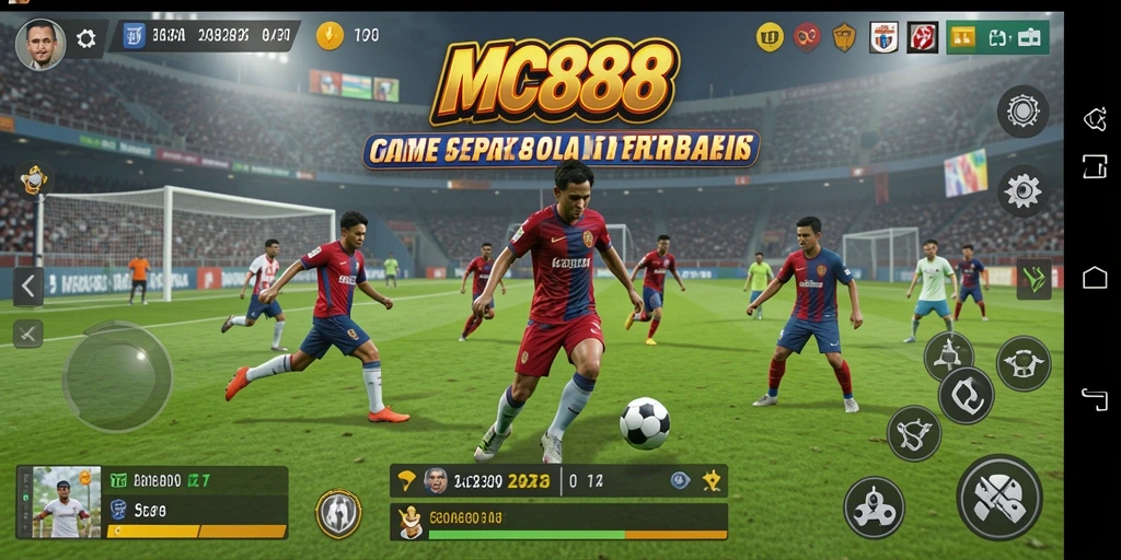 Tampak gameplay seru dari game sepak bola MC888.