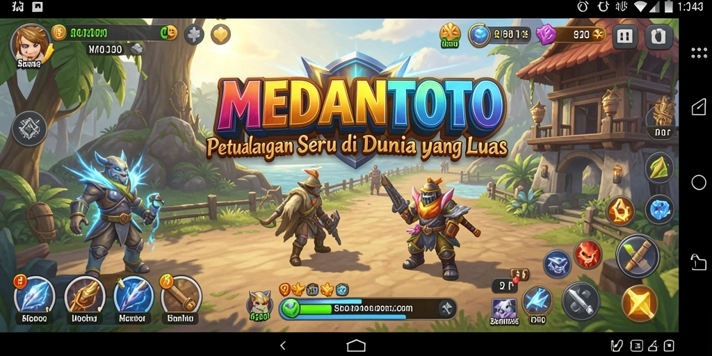 Tampilan gameplay MEDANTOTO yang seru dan menantang petualangan.