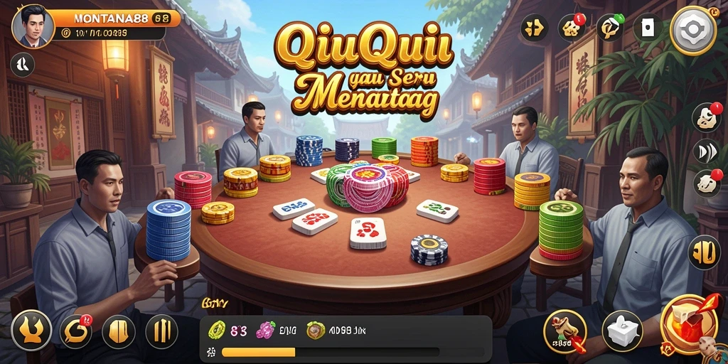 Tampilan gameplay menegangkan dalam MONTANA88.