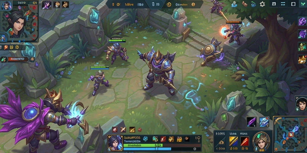 Tampilan gameplay SUBURTOTO dengan pertarungan seru antara hero.